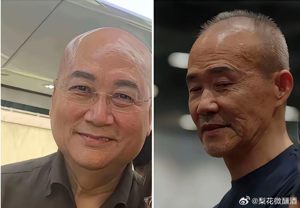 迟重瑞今年74岁，王石今年75岁，迟重瑞气色一脸富态，珠圆玉润。王石太过于消瘦，