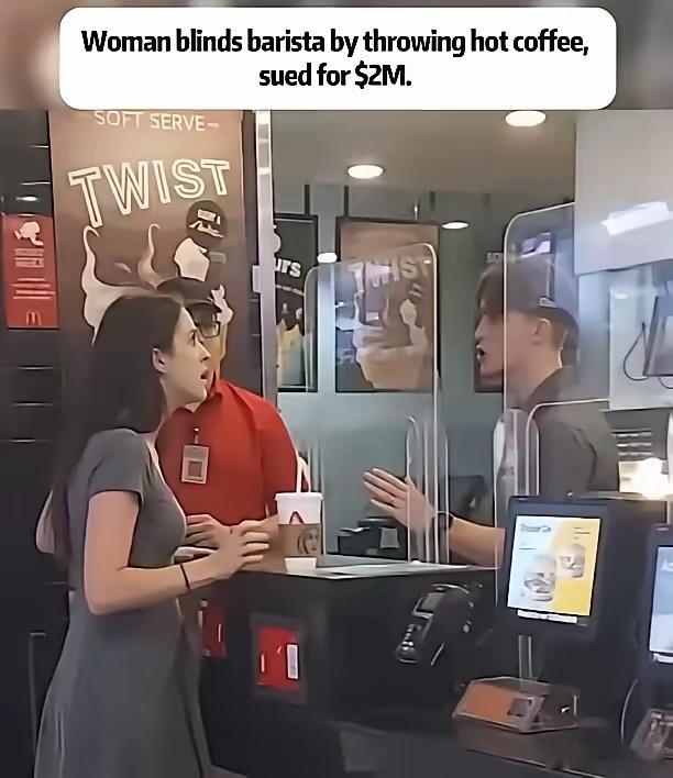5月1日，美国一名小仙女与咖啡店员工发生争执。店员给了她卡布其诺，而她坚持说自己