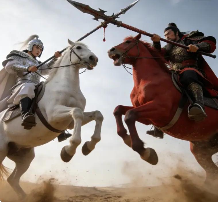 赵云与吕布势均力敌，吕布回府后说：子龙的枪法，在故人身上见过很多人看三国，