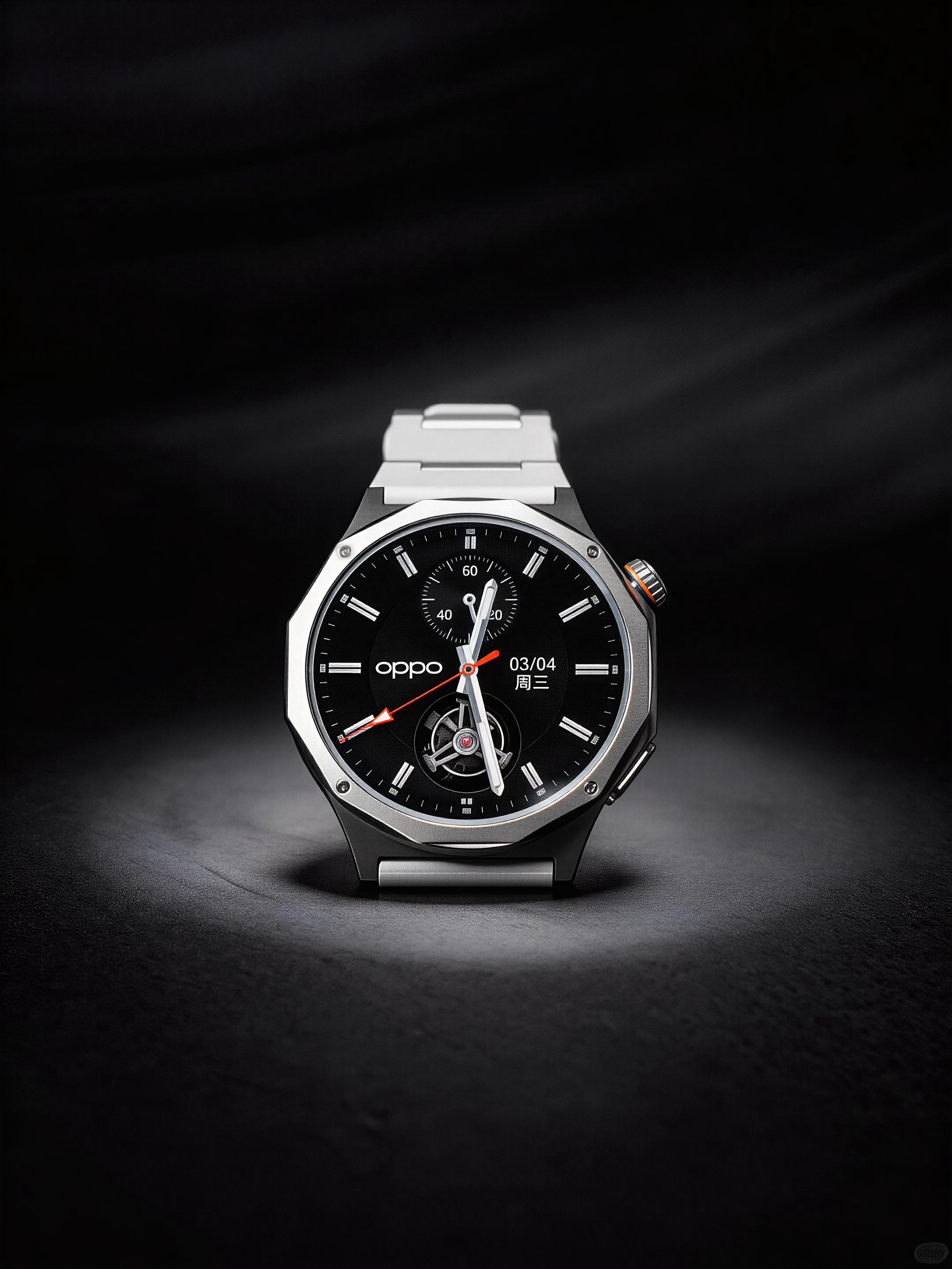 试戴了几天OPPOWatchX3，说实话这质感真挺绝。全钛机身加蓝宝石表镜