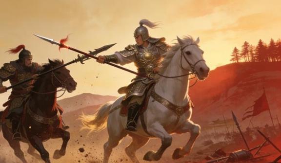 高览投降曹操后，随大军征讨刘备，张郃说：“遇见赵云务必小心。”高览说：“文丑能打