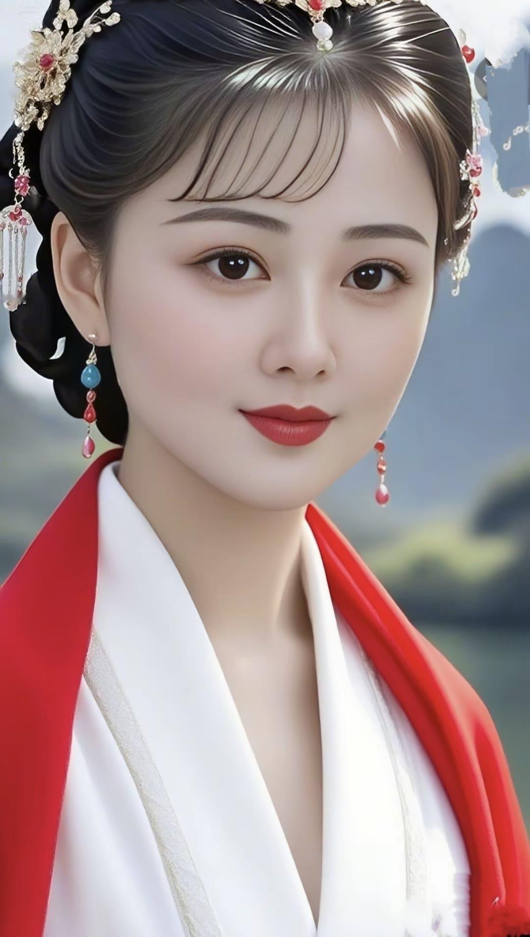 古装美人，红衣飘飘，惊艳了时光！