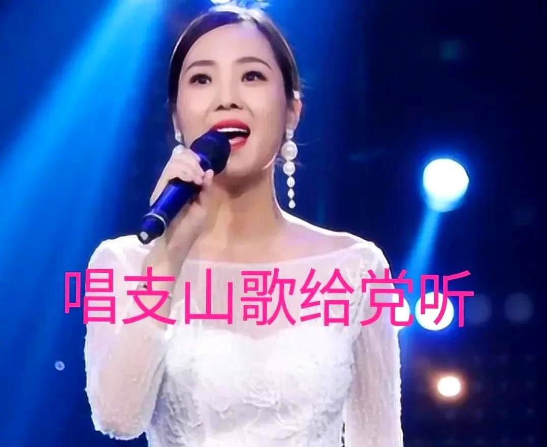 央视音乐频道这几天播放了好多首云朵唱的歌，特别是那一首《唱支山歌给党听》，云朵跟