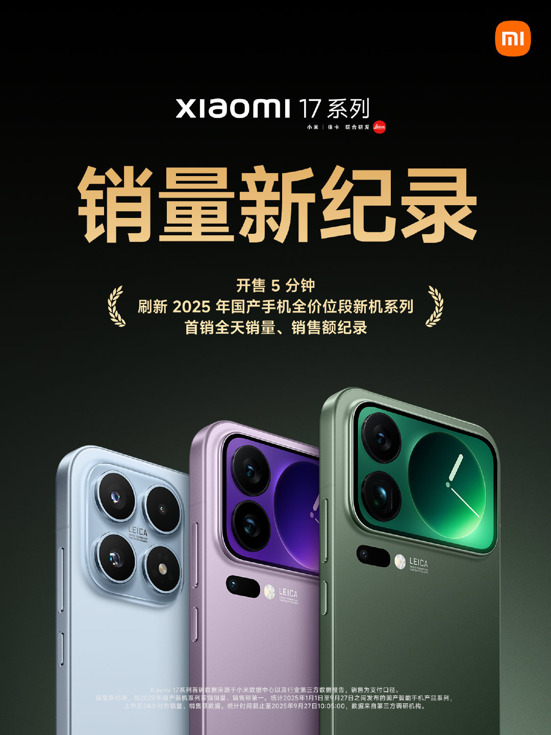 【小米17系列首销炸裂！国产手机新纪录诞生！🔥】5分钟定乾坤！小米17系列直接