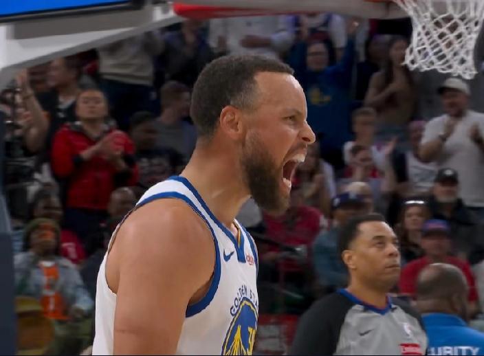 勇士3老人打爆快船！！！第一：致敬三分王老将库里！即使快38岁了，超级巨星名