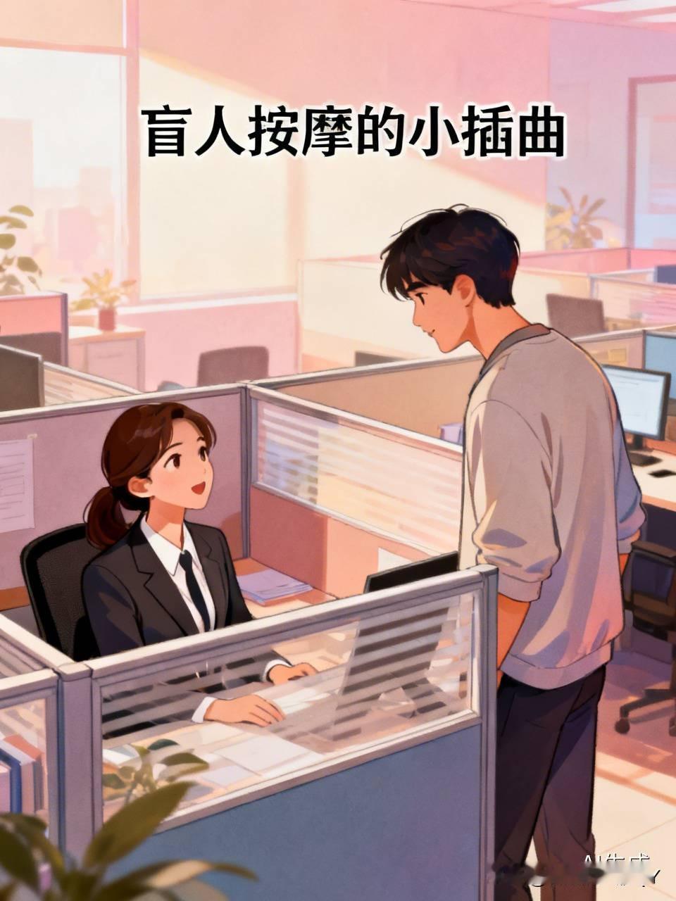 有一个女子上班期间整天都是无精打采的，看上去情绪十分低落。有个男同志看到后，忍