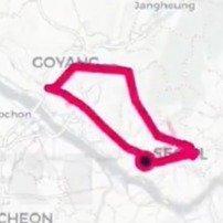#韩国男子生活轨迹除了上班就是回家#2026年8月19日，一名韩国男子使用Google地图制作出行轨