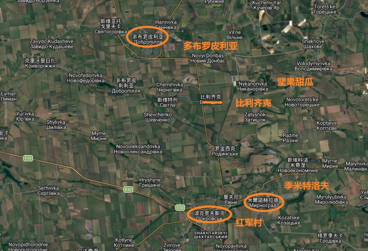 哈尔科夫州沃尔昌斯克方向，俄军北部集群终于往南部的大平原推进了，这里沃野一大片，