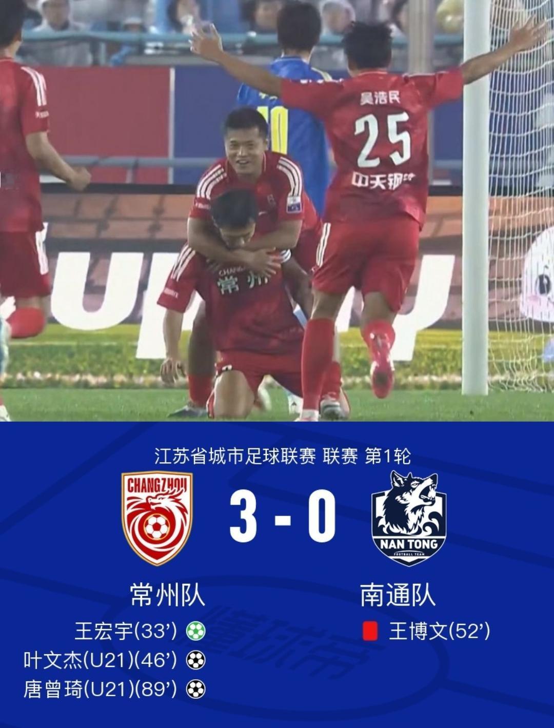 苏超联赛战火重燃，常州队鸟枪换炮，脱胎换骨。3球喜迎苏超联赛本赛季开门红！就拿