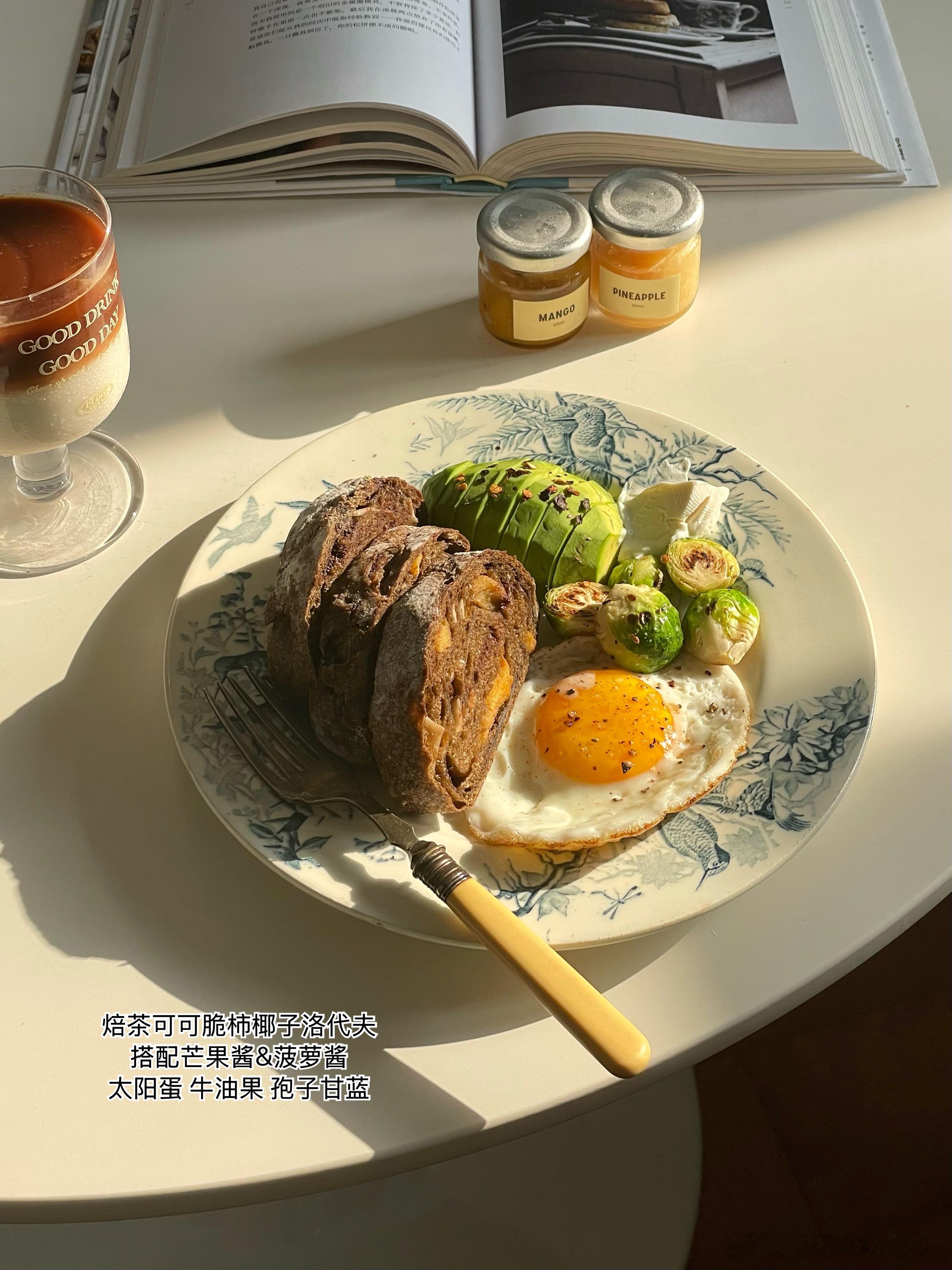 最近的早餐🍳🍞🥑🥕🥝大家新周早安～​​​