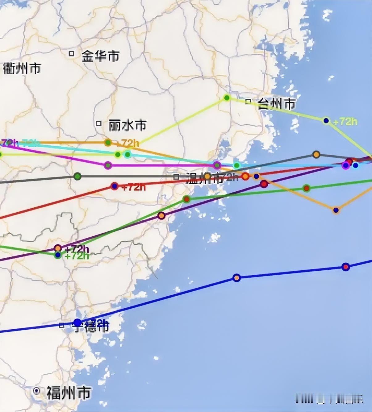 江浙沪的朋友们估计天都要榻了镇海楼一开，本来都往福建去的台風全扭头去江浙沪了