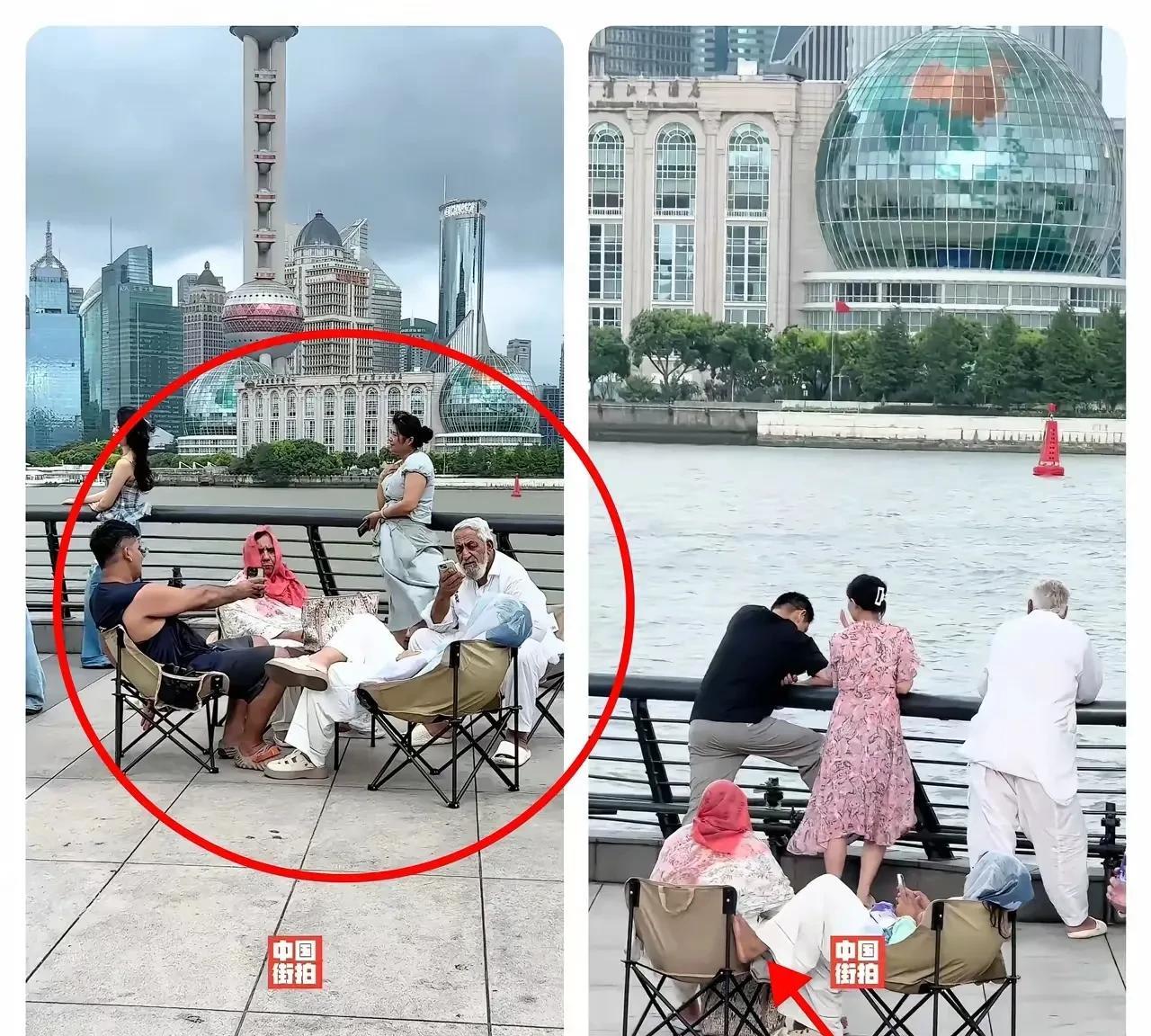 又是印度人！这次直接跑到上海来“作妖”啦！上海外滩出现印度游客霸占公共区域这事