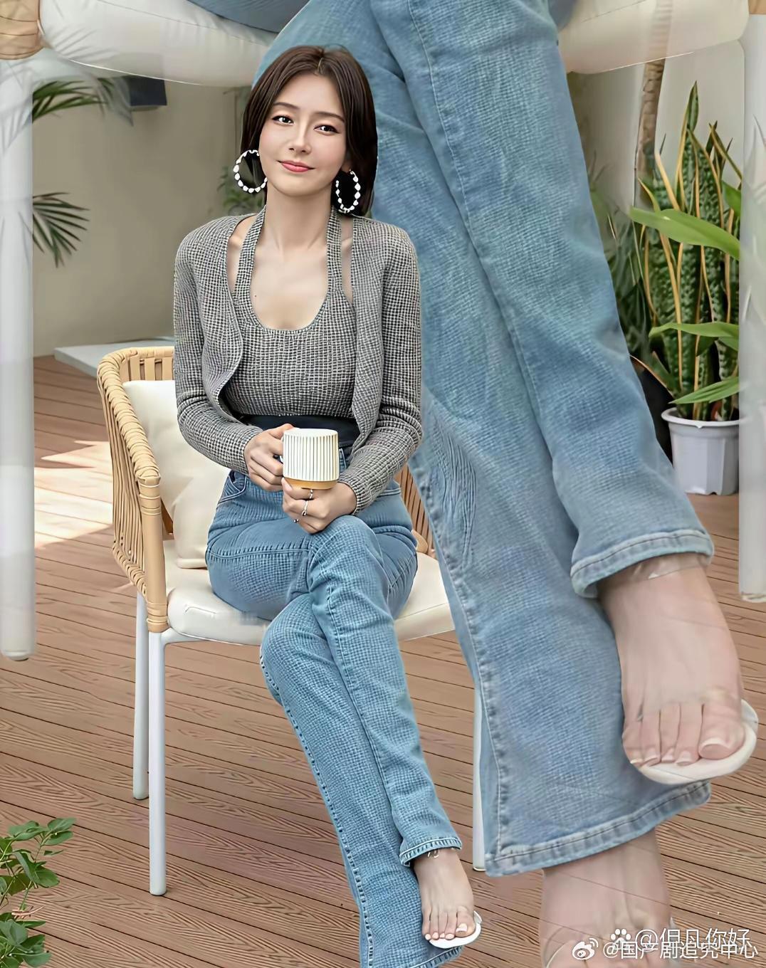 秦岚这脚，看着像是做过脚膜呢。