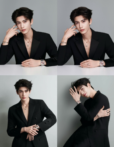 张凌赫和宝格丽太搭了！浓颜系权威的神