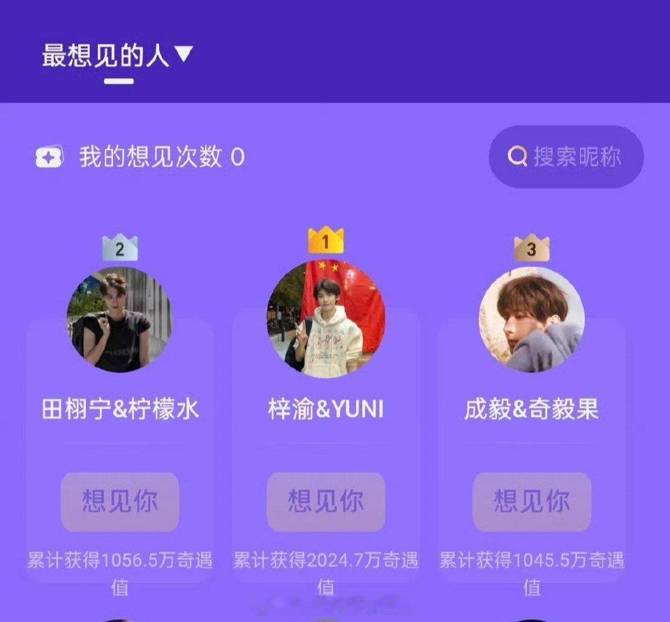 梓渝奇遇值突破2000万梓渝断层第一了，YUNI🐮的嘞​​​