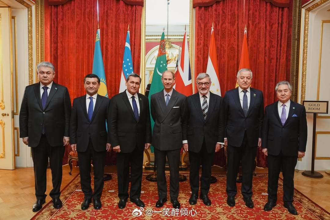 英国王室2026年2月25日，爱丁堡公爵爱德华王子在伦敦兰开斯特宫与中亚各国