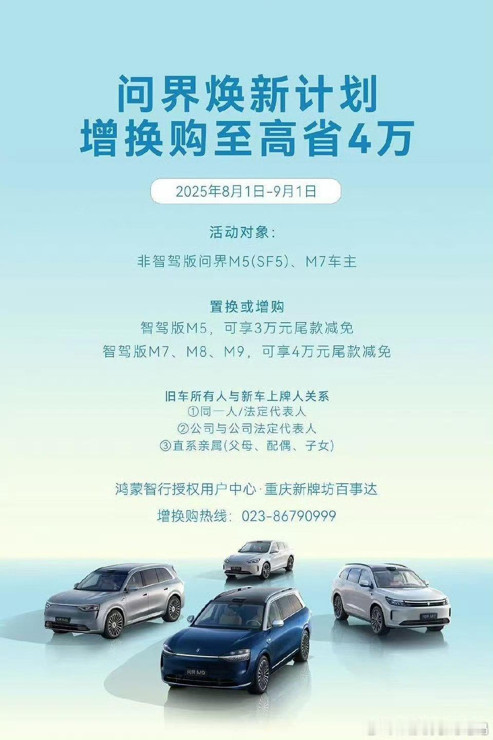 【消息称非智驾版问界M5/M7置换或增购智驾版可享尾款减免】博主未来的学习笔记