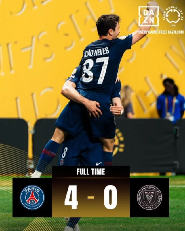 大巴黎4-0零封梅西！成功晋级8强！北京时间6月30日凌晨，世俱杯16强一场
