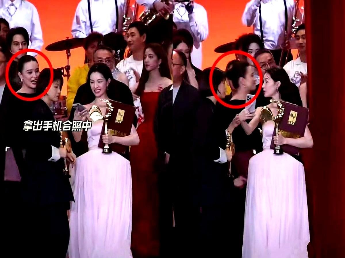 宋！佳一个侧身一个侧身，就成了宫斗大戏。宋佳赶时间没跟钟楚曦合照，马上被解读