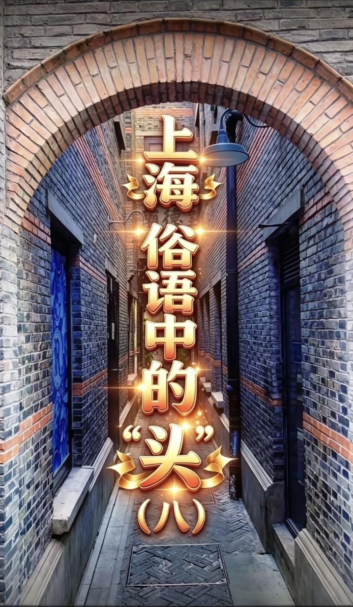 上海俗语中的“头"（八）现在外地人都想学说上海话，上海俗语中，＂头＂字最多