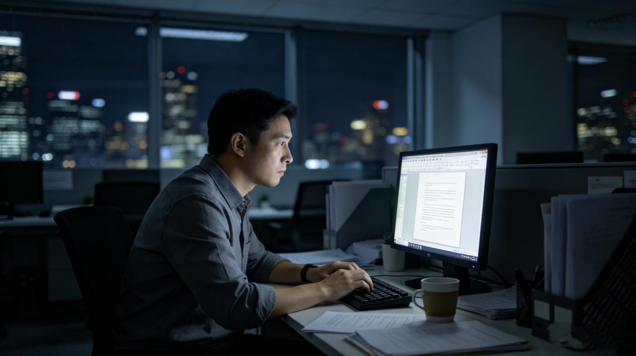 公司年度评优，部门推了老王。老王入职八年，加班最多，业绩前三，没出过差错。公