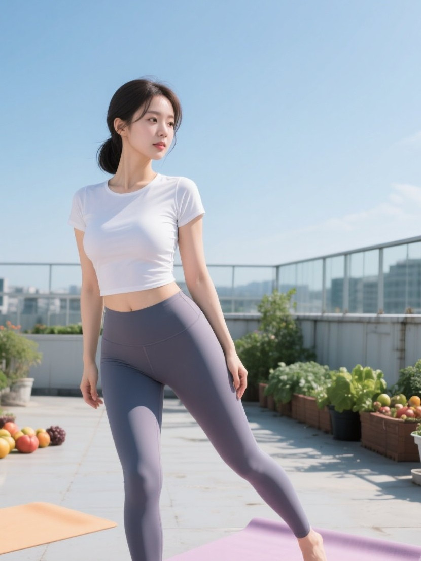 天台瑜伽小妖精，柔韧身段勾人魂