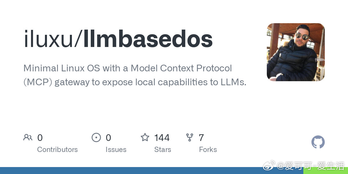 【[143星]llmbasedos：一个极简的Linux操作系统，通过Model