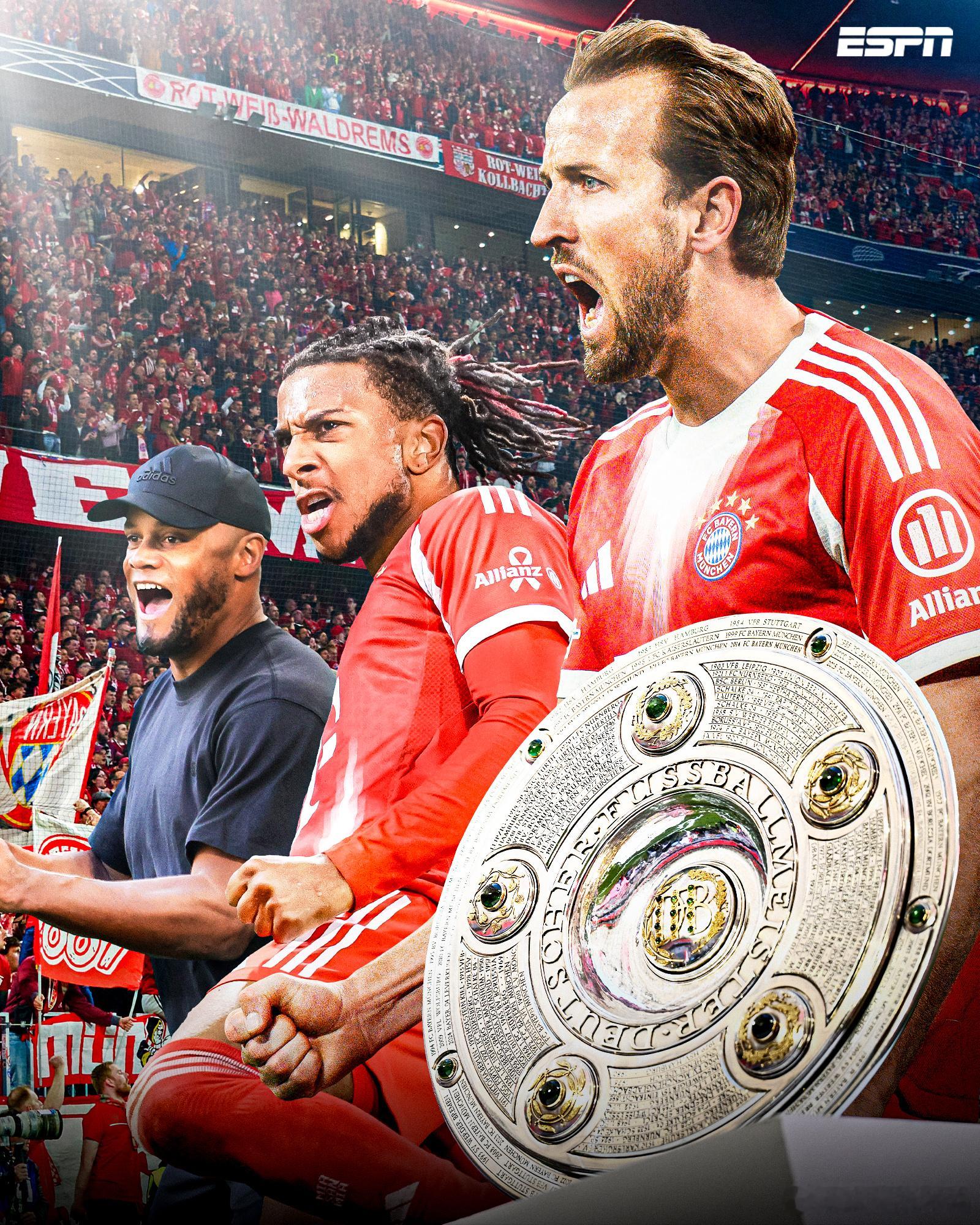 拜仁哈里·凯恩正处于他的冠军时代！自从离开托特纳姆热刺后，凯恩在拜仁慕尼黑赢得