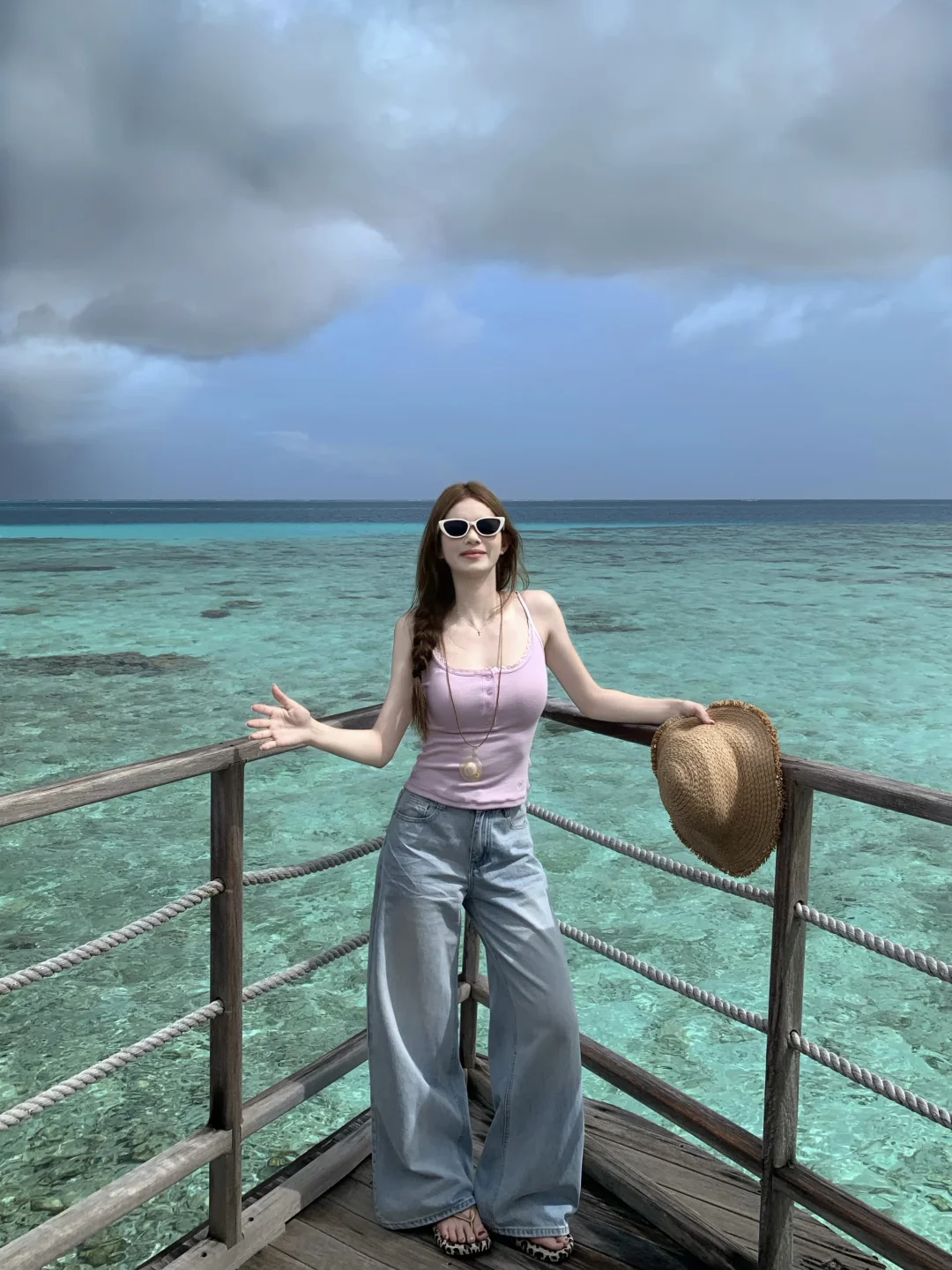 马代泻湖太美了！