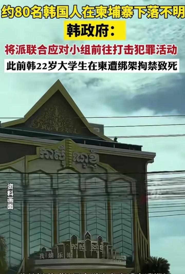 约80名韩国人在柬埔寨下落不明，同病相怜啊，人去哪了恐怕懂得都懂。看韩国咋做的
