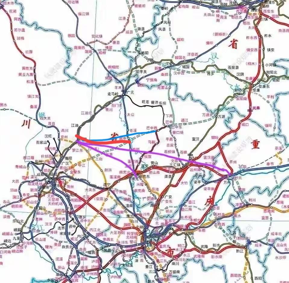绵南城际和绵达高铁或许会被无限期搁置，首先绵南城际和现有的绵遂内泸铁路存在重复，