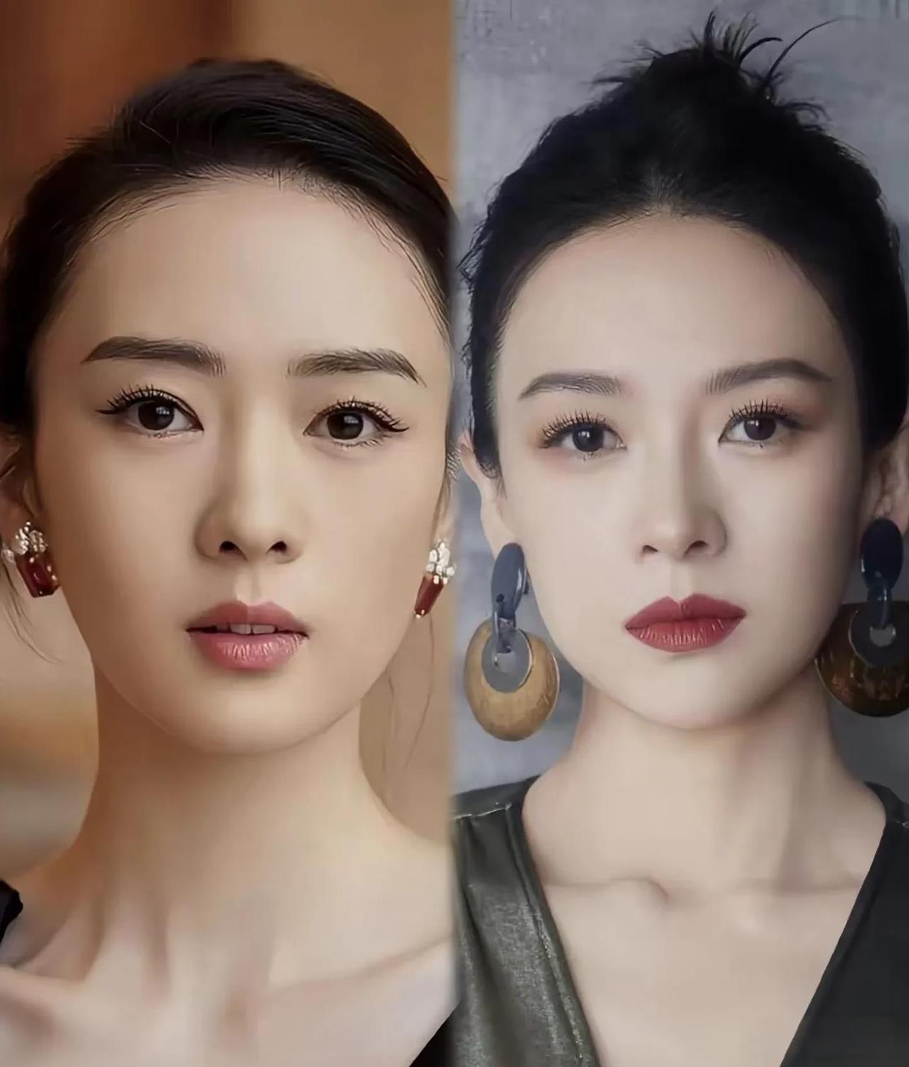 章子怡和童谣长得确实是很像，但她们俩我个人感觉各有各的亮点，因为章子怡的美貌自然