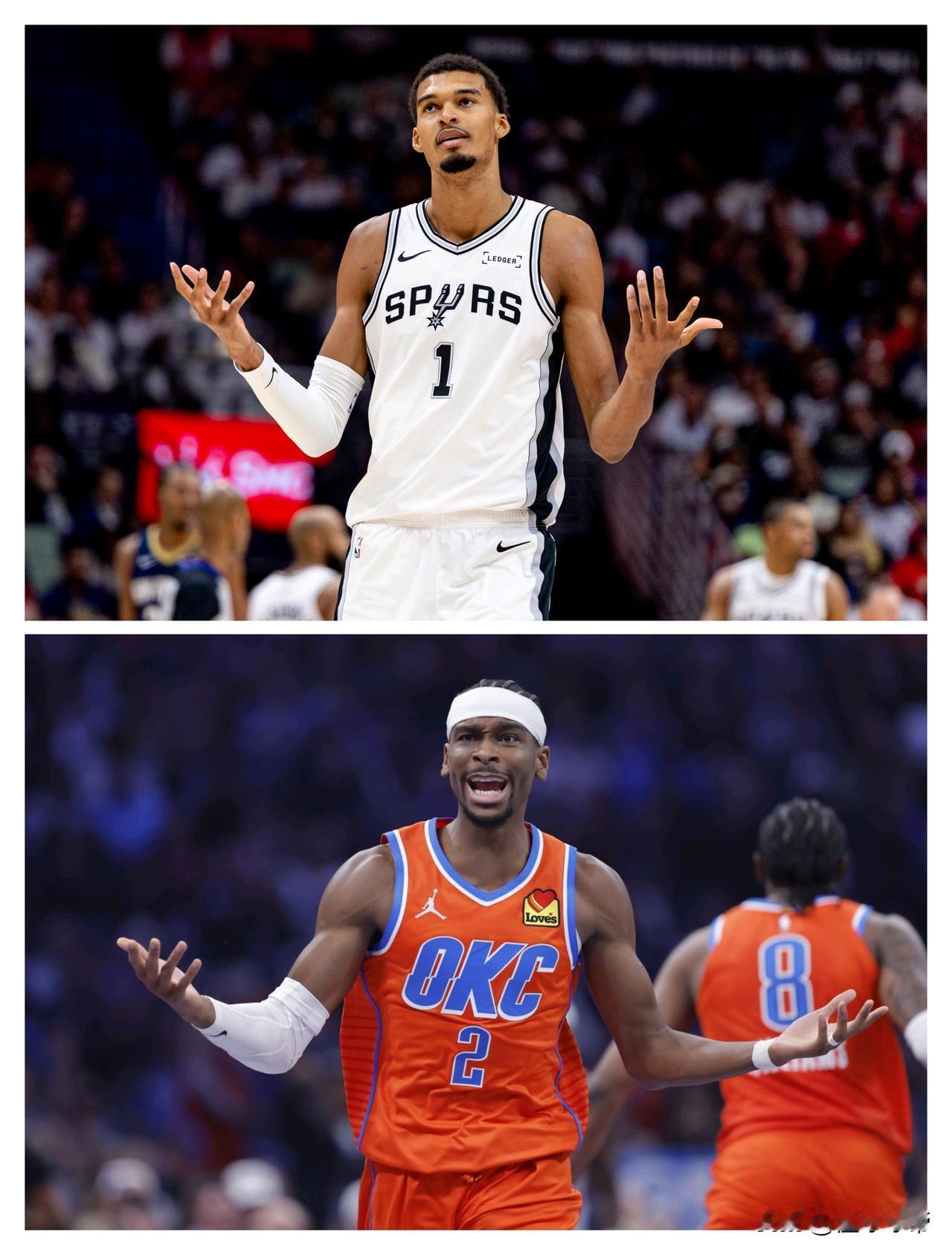 能打败亚历山大的只有怪兽，雷霆去年输字母哥今年输文班亚马!在今天雷霆与马刺的