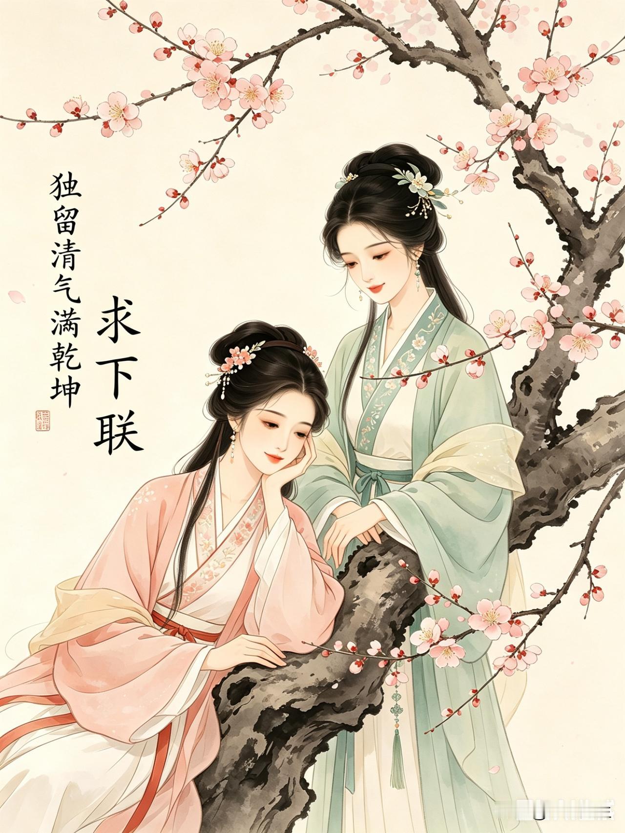 特别喜欢对联，字少意境深。自己琢磨出一句上联，可下联想了好几天，改了一遍又一遍，