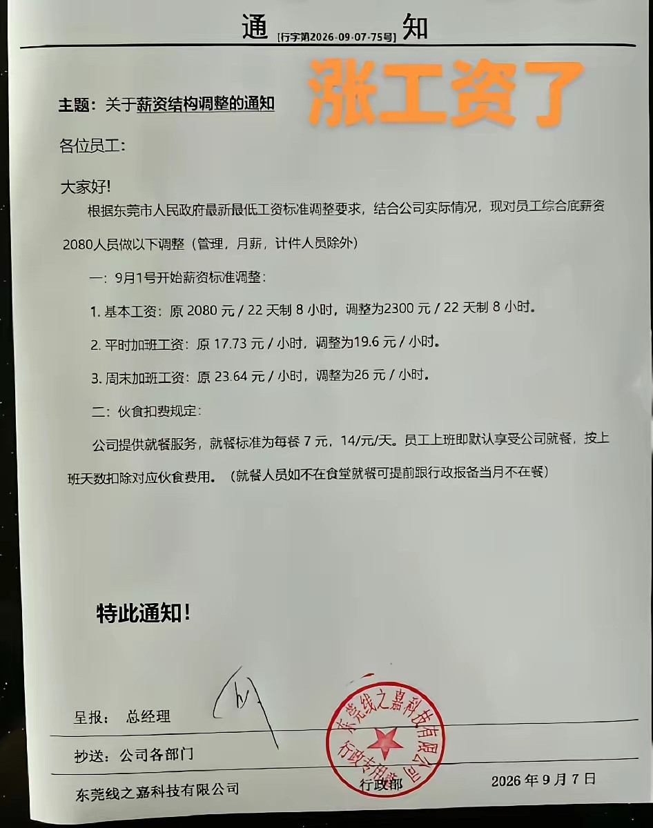 老板给涨工资了，干劲十足了，每月多拿多少？​​​