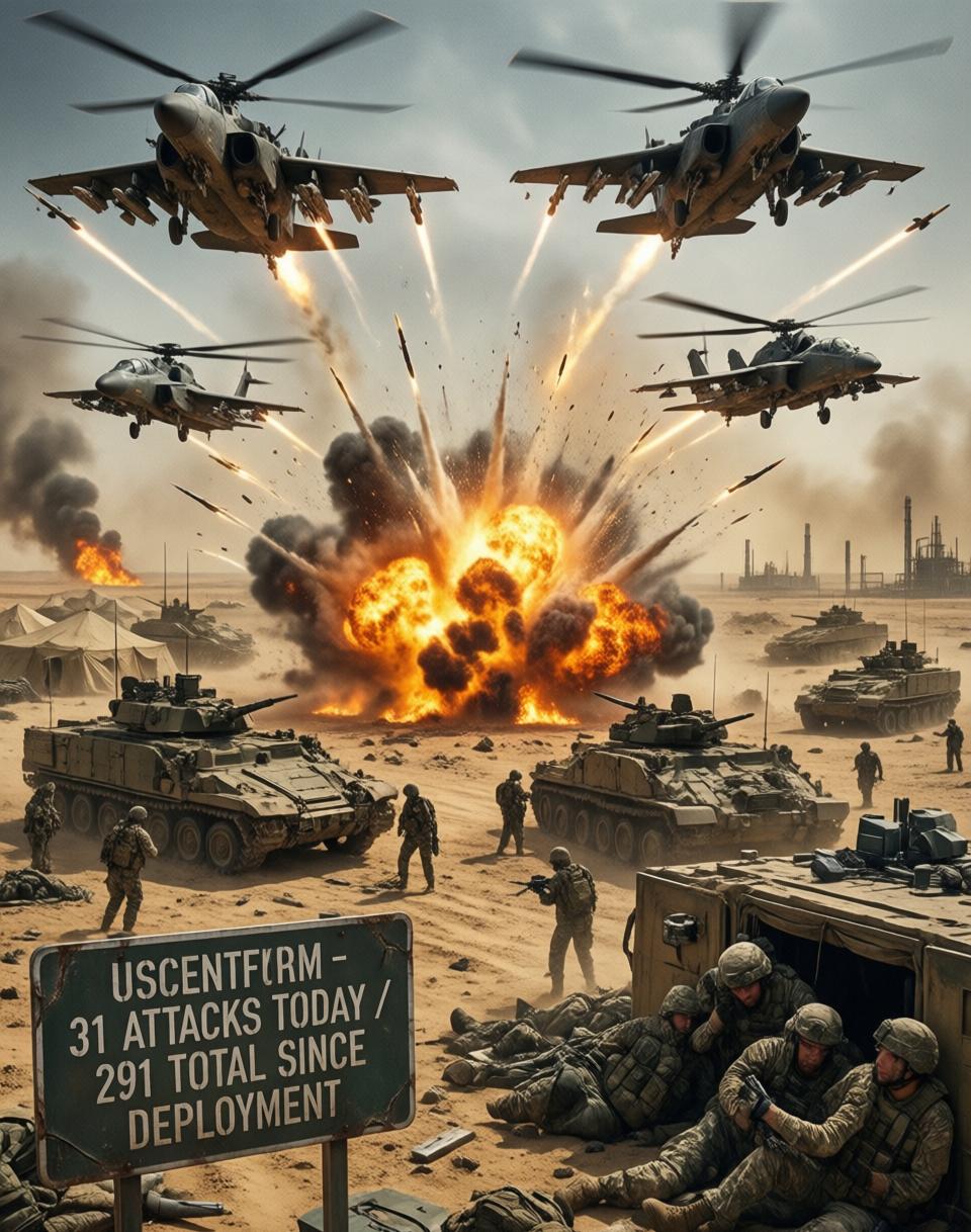 美军在中东陷入“袭扰泥潭”？单日31次攻击背后的非对称困局局面正在失控。