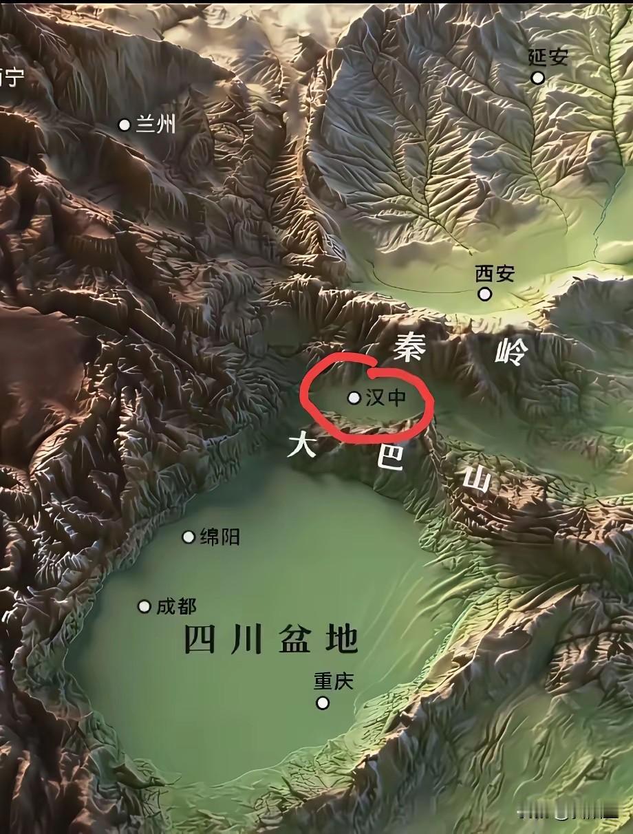 汉中明明属于四川，为何后来却把它划给陕西？看地图很明显汉中与四川更为一体，即便是
