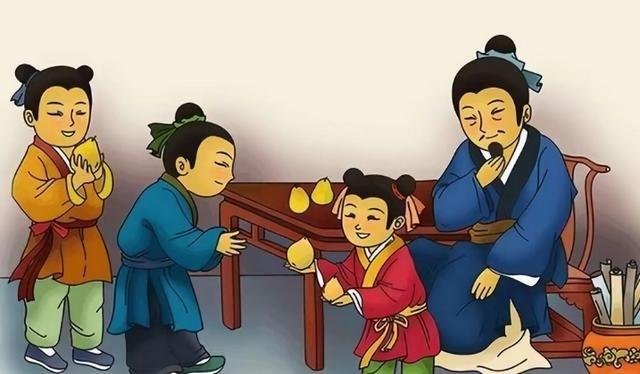 208年，曹操判处孔融死刑，士兵上门逮捕孔融时，他的两个儿子正在下棋，不料，看父