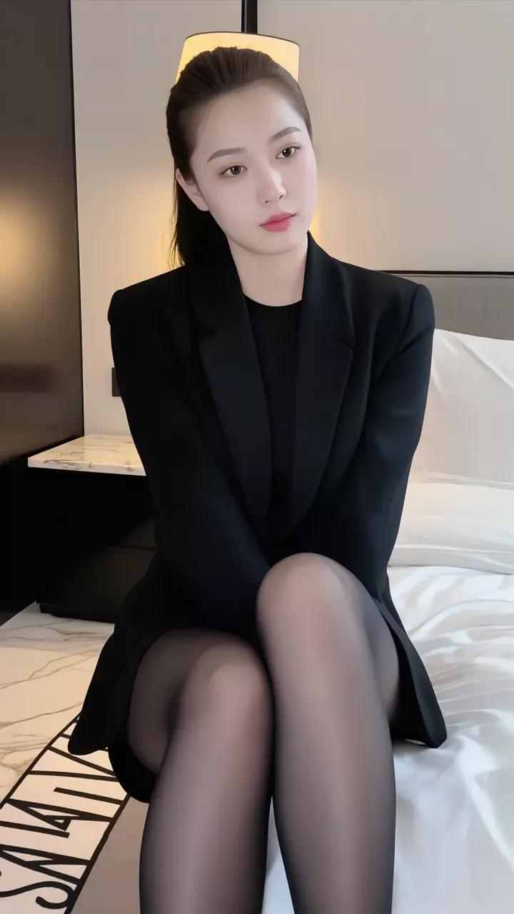 最近挖到职场女性黑色套装的宝藏打开方式，完全打破我之前觉得黑套装死板的偏见。之