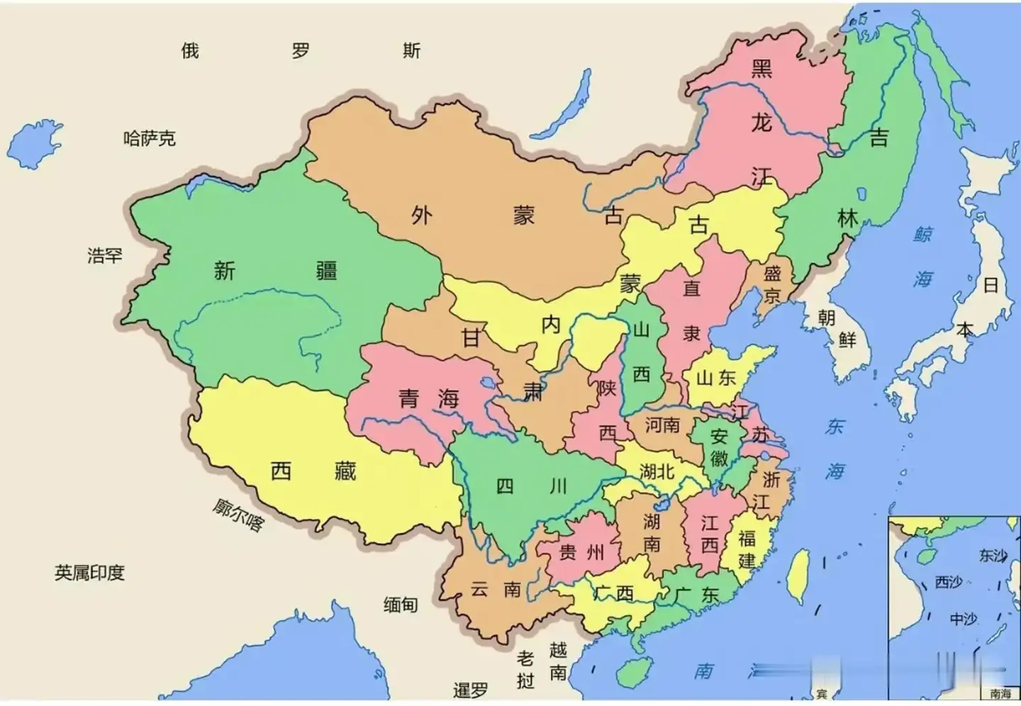清朝到中期还能开疆拓土确实是不容易的，这一点确实得表扬清朝…清朝的历史，得以