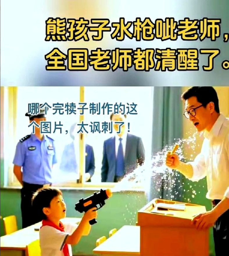 瑞安熊孩子水枪呲老师事件产生反作用了现在有些家长真是让人摸不着头脑老师稍微