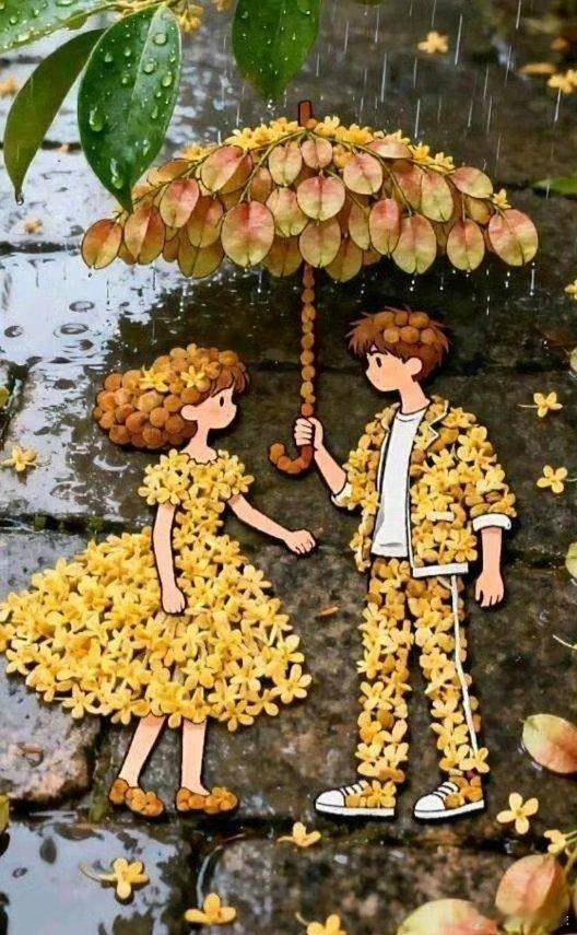 落叶知秋🍂秋色之约唯美境意背景图～​​​​