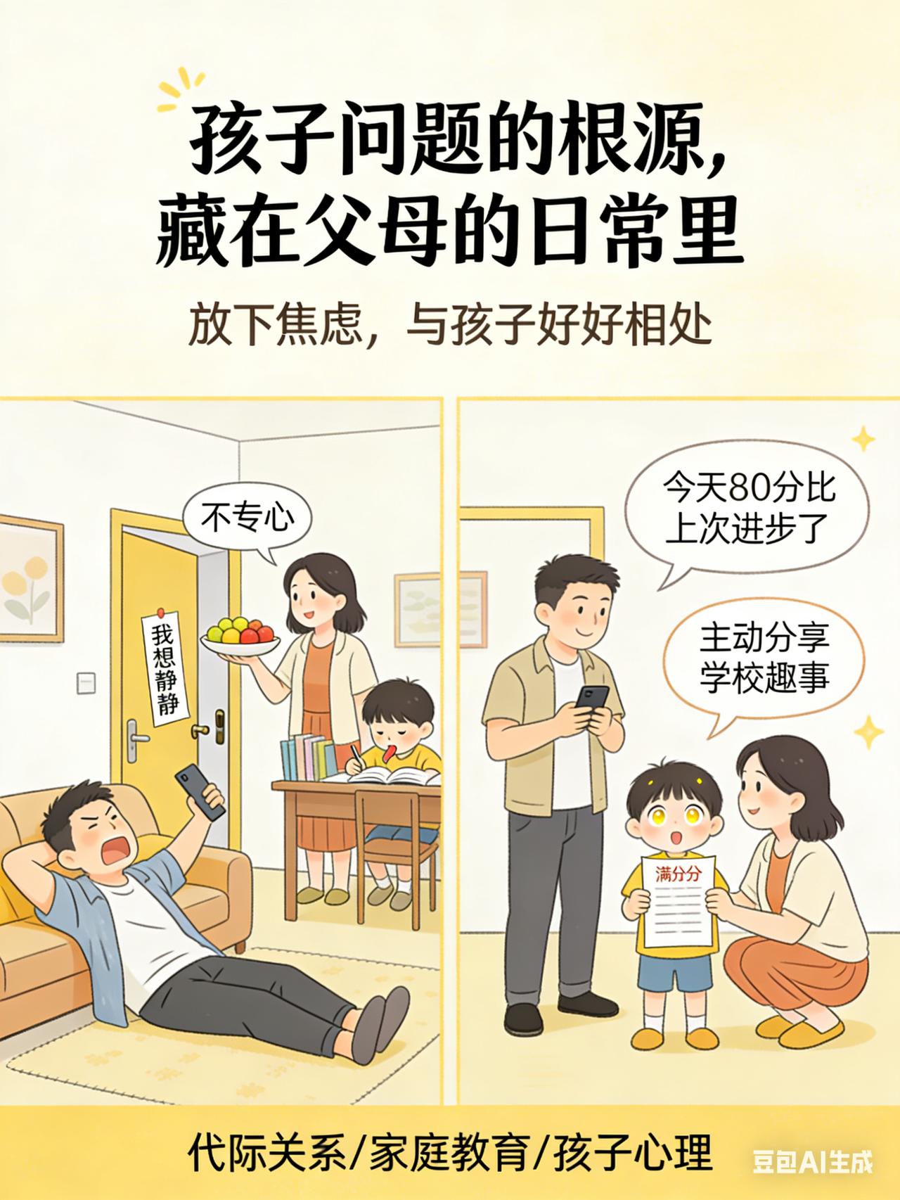 孩子的问题，有时是父母未完成的功课你有没有发现——爱发火的父母，孩子要么