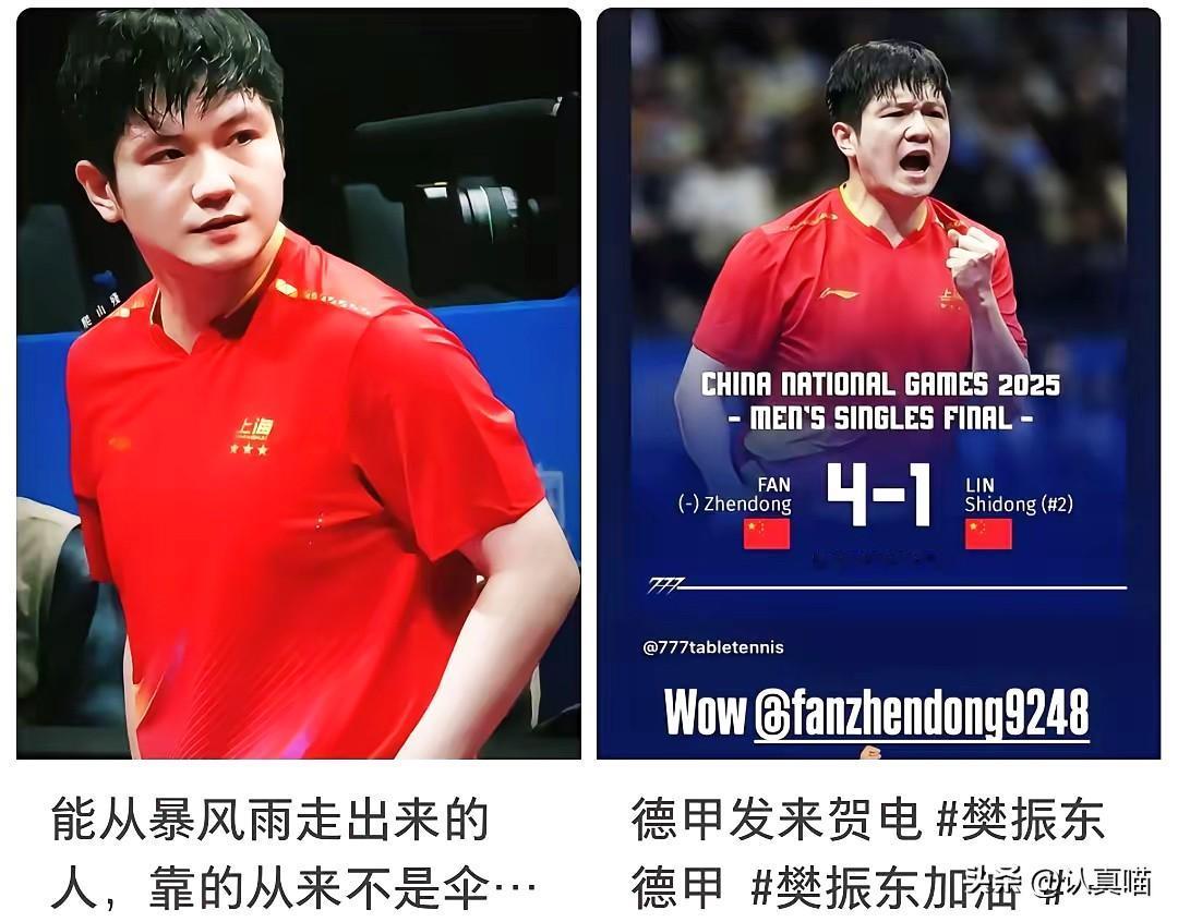 好家伙，樊振东这刚在全运会卫冕成功，转头就飞德甲！你以为他是去完成合同任务？