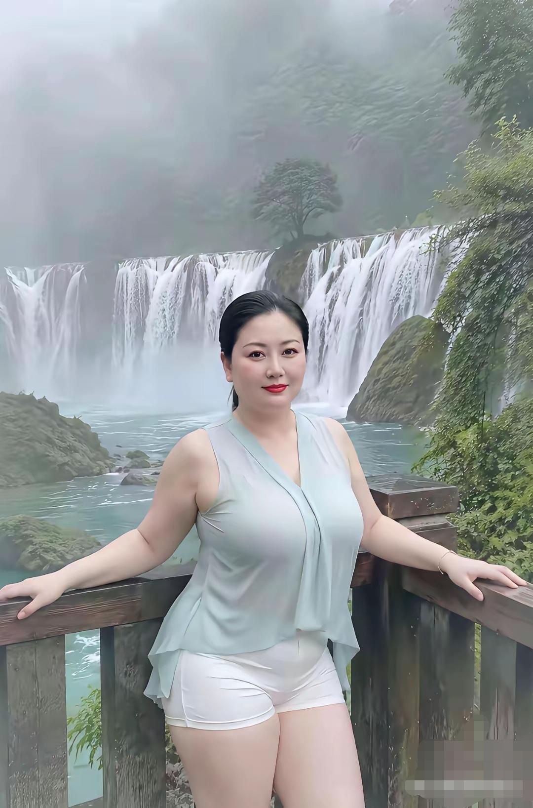 太美了要身材有身材要脸蛋有脸蛋，性感肤白貌美如花，一定是一个富婆