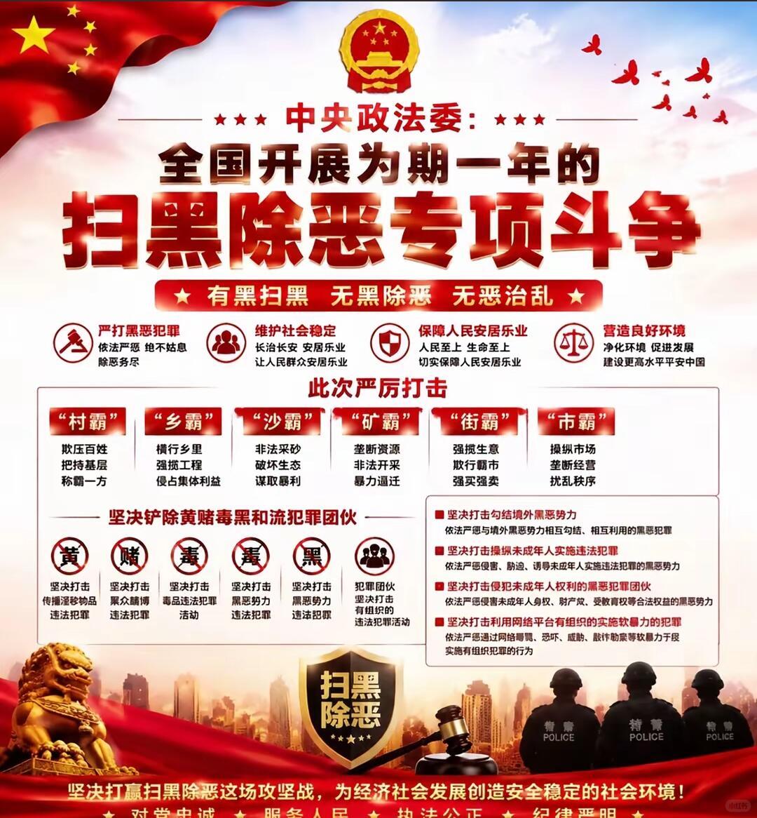 1、拔除保护伞，是最核心的一环黑恶势力很难单纯靠自己做大。很多黑团伙能够长