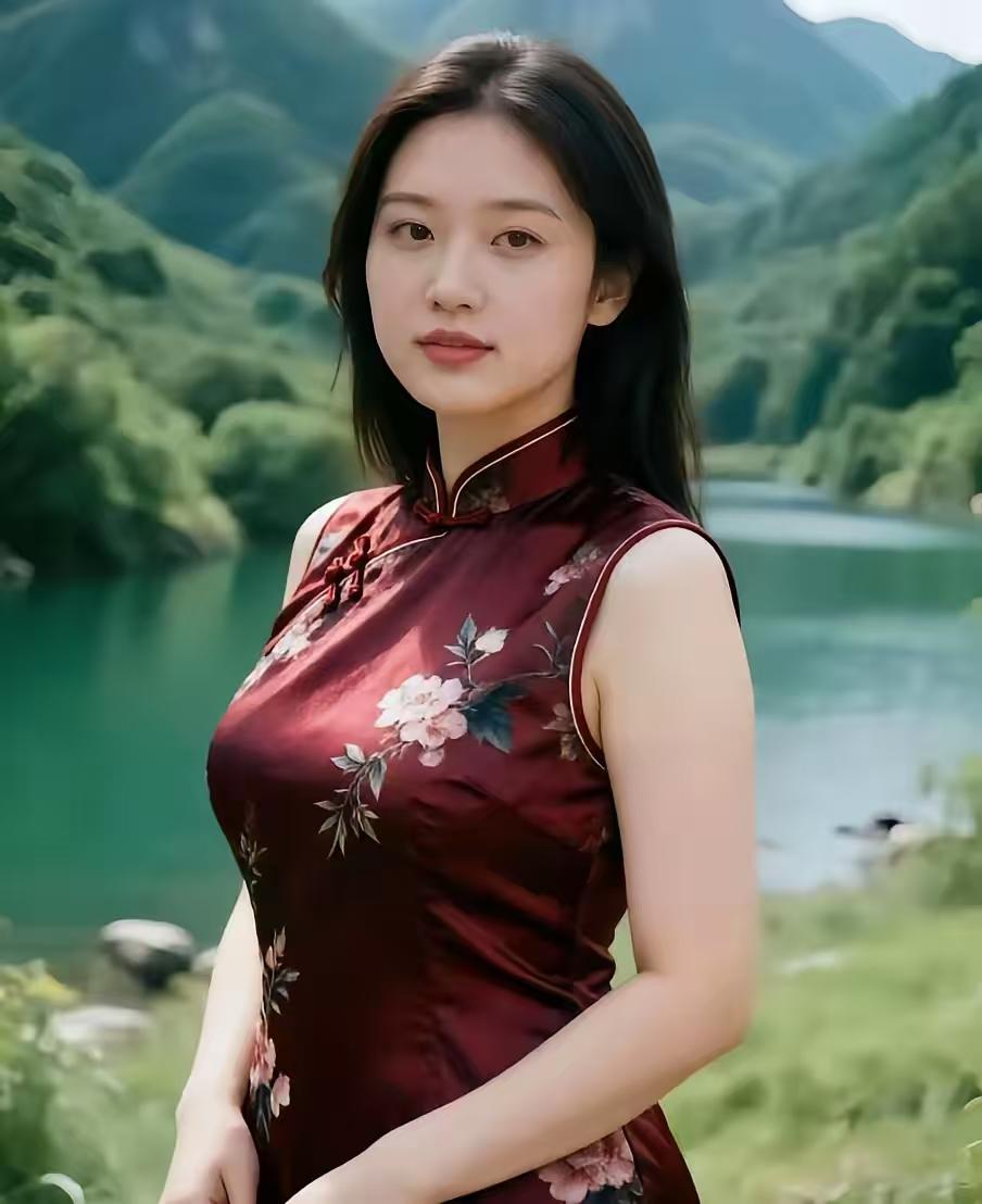 山坡羊·溪山游赏溪边娇影，山花相映，飞泉瀑布悬深径。翠峰横，碧溪清。悬