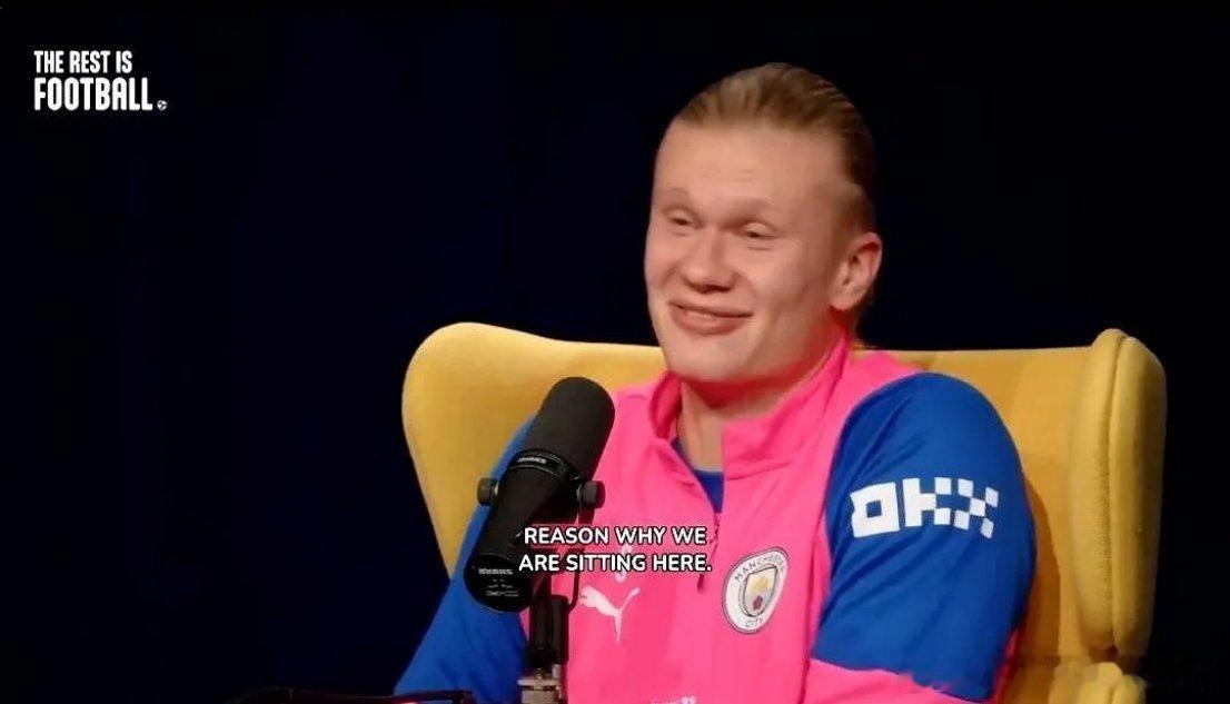 哈兰德这人，真不是只会进球。最近听到一段他的趣事：女友在高级餐厅吃晚饭，顺口抱怨