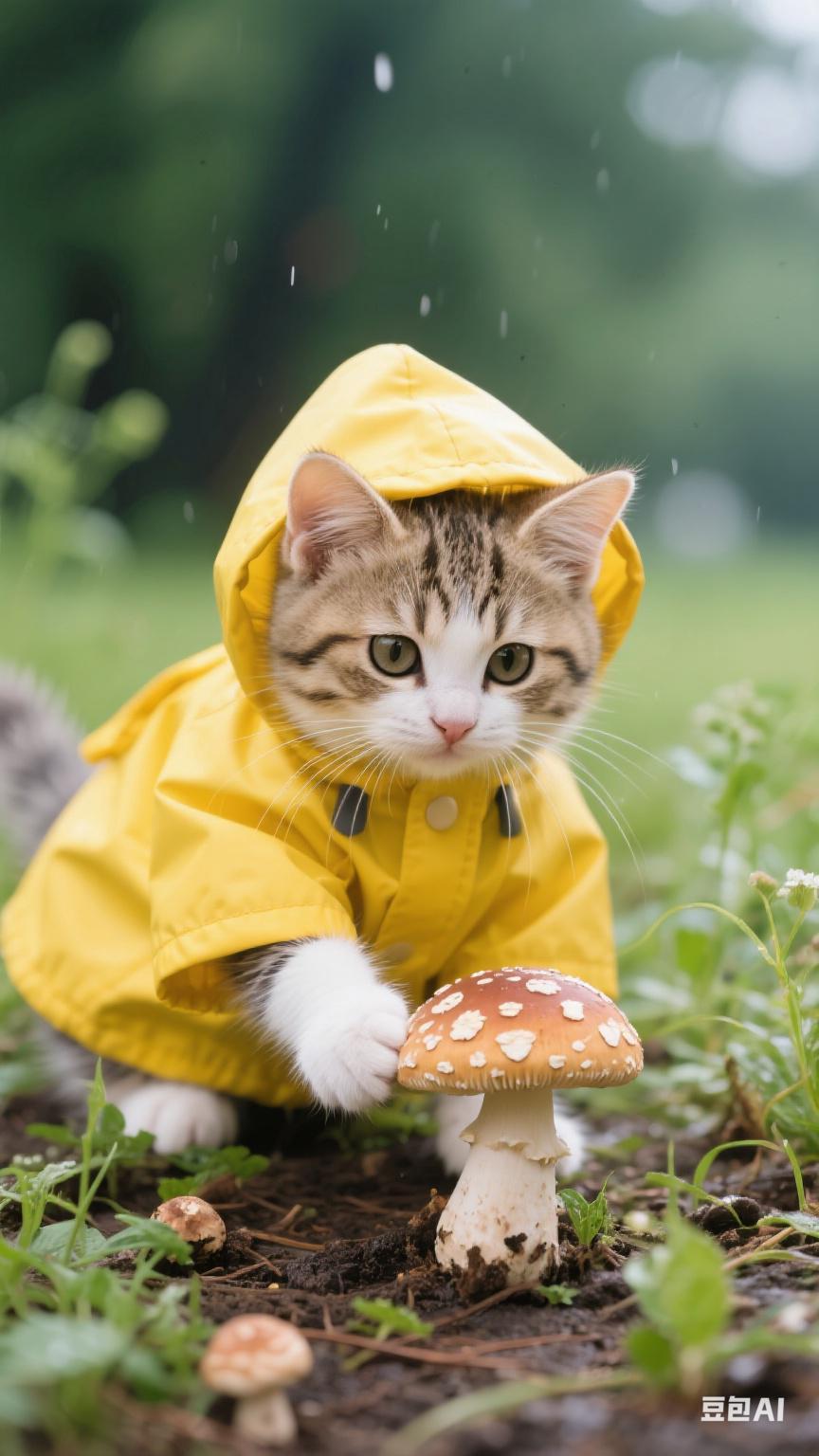 分享一张你家猫咪的可爱照片可爱的猫咪！[红脸笑][红脸笑]Al做的哟！[红脸笑][红脸笑]