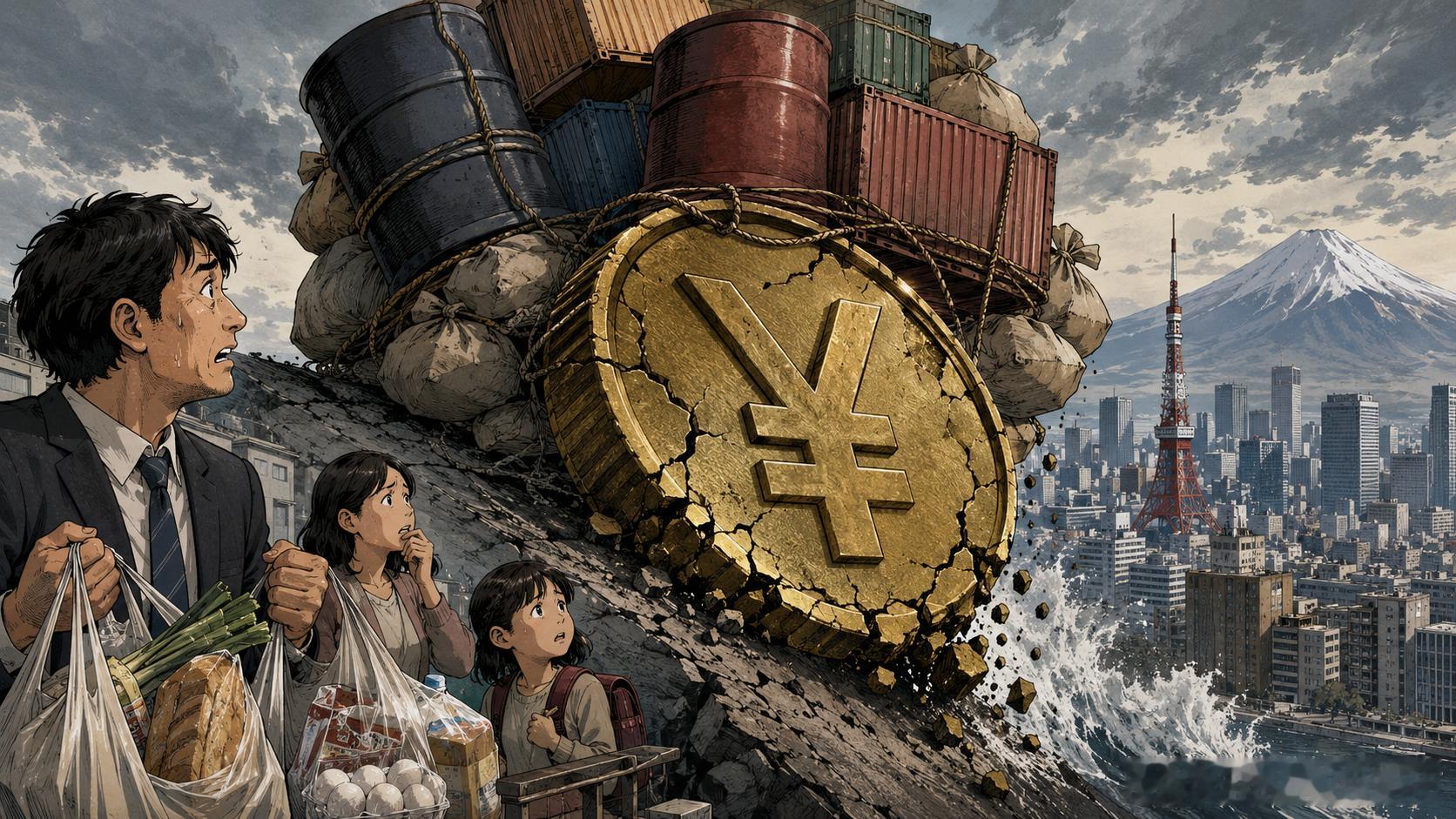 日本迎来坏消息日元跌成全球最弱货币，日本真正的压力才刚刚开始日元的麻烦，已经不只